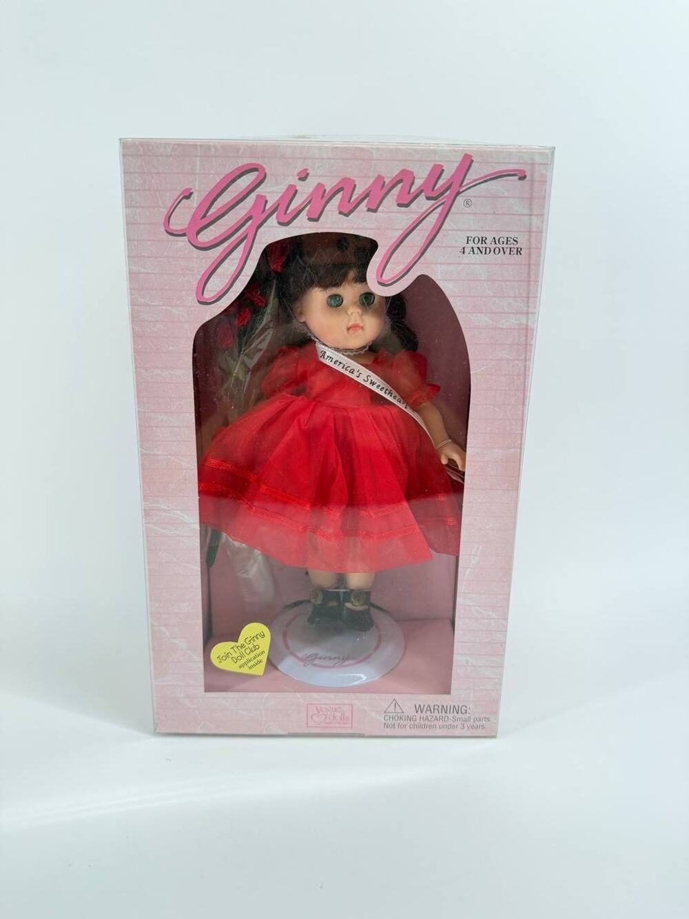 Vintage 1995 Vogue Ginny America’s Sweetheart Doll Red Dress New In Box